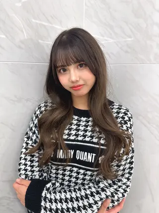 ロング のり🐼顔まわり/ 韓国/レイヤーカットのヘアスタイル