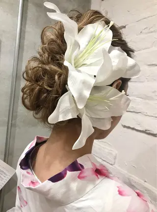 ロング まつパ・ヘアセット ♡Chinami♡のマツエク・マツパデザイン