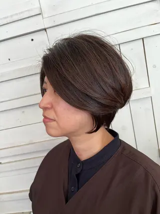 ショート カラー パーマ 🌼大人美人ショート 佐藤慎哉🌼のヘアスタイル