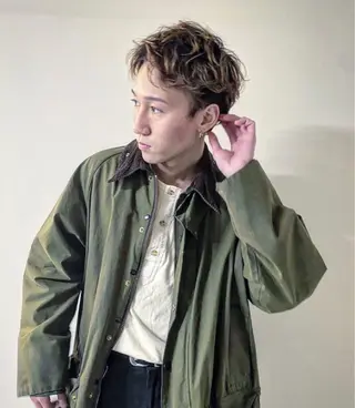 ショート メンズ 🐺パーマ特化🐺 安生　力哉のヘアスタイル