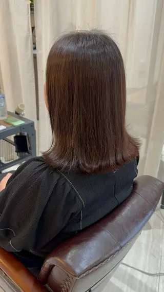 ミディアム パーマ 美髪✨艶髪✨髪質改善 カラー特化❣大石優奈のヘアスタイル