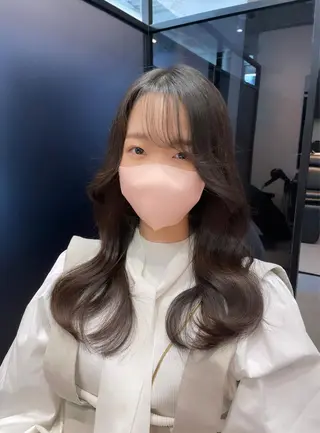 ミディアム カラー 韓国ヘア 店長NEGIのヘアスタイル