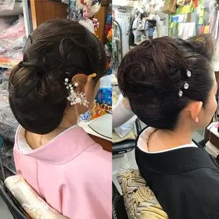 ロング ヘアアレンジ 上辻 博司のヘアスタイル