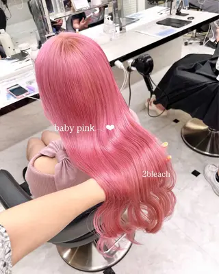 セミロング カラー ヘアアレンジ 💕上野美容師☁ ブリーチ💖サワのヘアスタイル