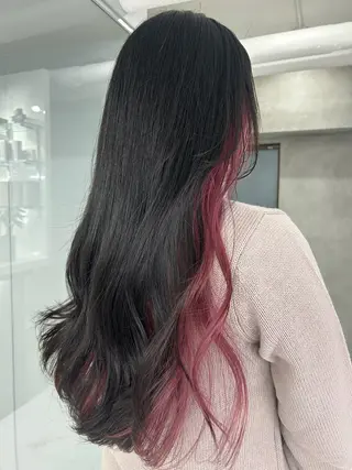 ロング カラー にった みずきのヘアスタイル
