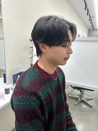 ショート パーマ メンズ 濱川 麻帆のヘアスタイル