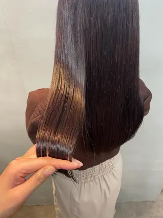セミロング カラー 女性リピ90%🍨 🩷佐藤みずきのヘアスタイル