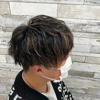 メンズ ハイトーン/ブリーチ /ボブ特化/SOMAのヘアスタイル