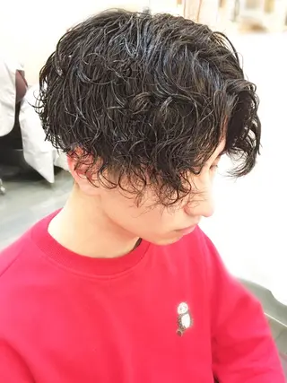 ミディアム 予約1000件超 ✨メンズパーマのヘアスタイル