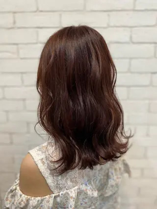 セミロング カラー ヨシダ フミノリのヘアスタイル