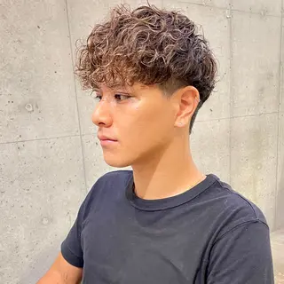 ショート パーマ メンズ 西大島美容師 渡部仁太のヘアスタイル