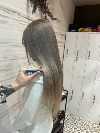 ロング カラー 藤本 翔己のヘアスタイル