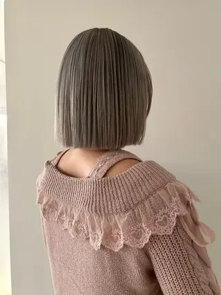 ミディアム カラー ケアパーマ/ケアブリ ーチdaisukeのヘアスタイル