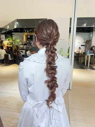 ロング ヘアアレンジ マンツーマン 縮毛矯正/マユコのヘアスタイル