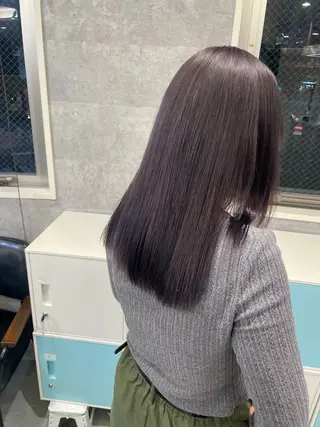 セミロング ♡似合わせハイトーン ♡maiのヘアスタイル