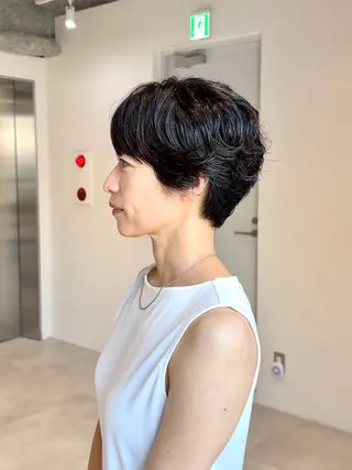 ショート SNSモニター募集！ くせ毛特化/大村のヘアスタイル