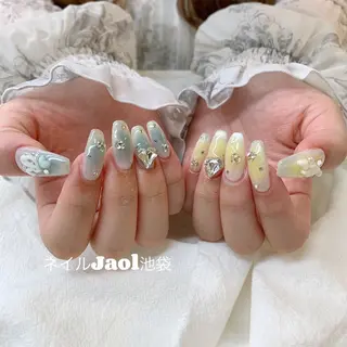 ロング ネイルJaol 池袋のネイルデザイン