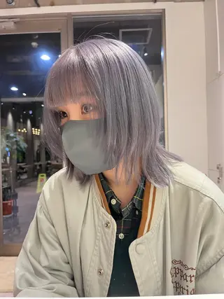 セミロング カラー iLi🫧kim ryongna🦋のヘアスタイル