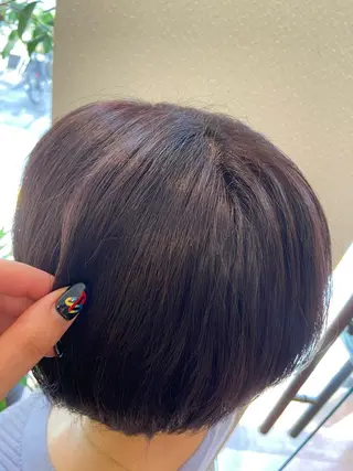 ショート カラー Olive 南森町店 酸性縮毛矯正のヘアスタイル