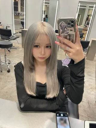 ロング カラー ヘアアレンジ 🎀プルエクステ みまひかる🎀のヘアスタイル