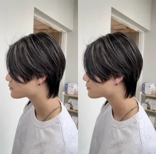 ミディアム メンズ 💕韓国レイヤー× 髪質改善 宮内諒のヘアスタイル