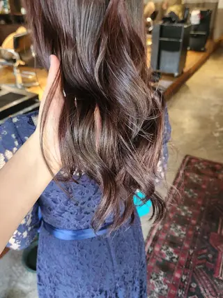 カラー セミロング ハヤシ マユ ✂ 府中美容室のヘアスタイル