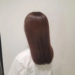 セミロング カラー カットモデル/ セット/宮里心香のヘアスタイル