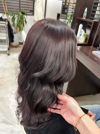 セミロング カラー まつ毛&ヘア earnest山田のマツエク・マツパデザイン