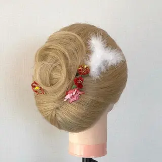 セミロング ヘアアレンジ ヘアセット/着付け 専門店☆Alludyのヘアスタイル