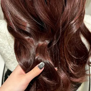 カラー 艶カラー🌟 ブリーチ/紅芭✨のヘアスタイル