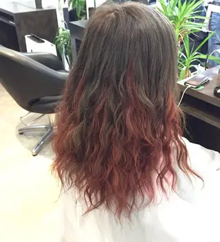 ロング カラー 💓シールエクステ ルミエールのヘアスタイル