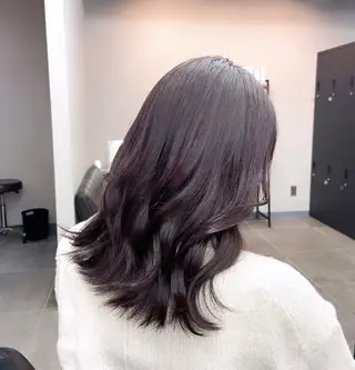 ミディアム カラー 韓国風・透明感カラー 💫ami💫のヘアスタイル