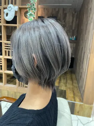 ショート カラー 💎メンズカット/ 透明感　吉田拓海💎のヘアスタイル