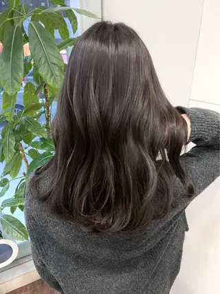セミロング カラー レイヤーカット/透明 感カラー🩵中村友美のヘアスタイル