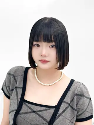 ショート カラー ヘアアレンジ 縮毛矯正🤍 盛れるボブ/ひかりのヘアスタイル