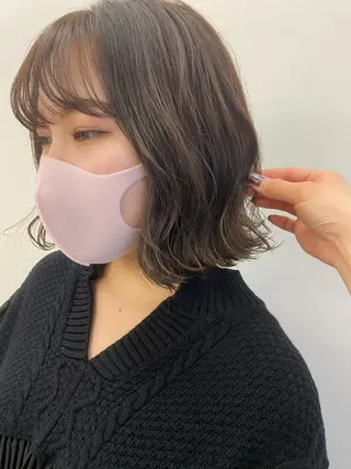 ミディアム カラー ヘアアレンジ Aimée haruhaのマツエク・マツパデザイン
