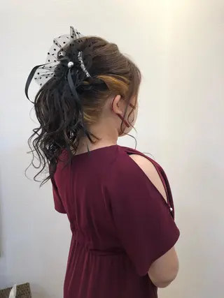 ヘアアレンジ ツノガイ エリのヘアスタイル