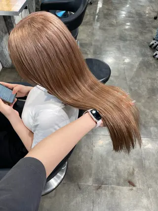 ロング カラー ハイトーン 横浜💞ミオのヘアスタイル