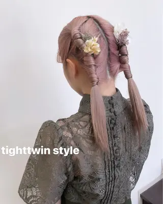セミロング ヘアアレンジ ヘアメイク new meのヘアスタイル