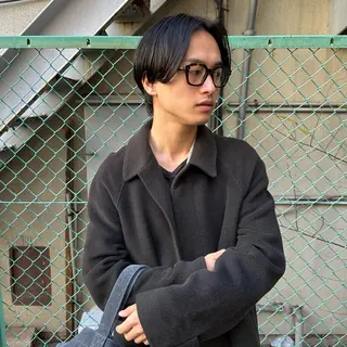 ミディアム パーマ メンズ パーマ職人 渡邊　優雅のヘアスタイル