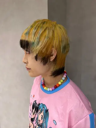 カラー ブリーチ/縮毛矯正 ❤️‍🔥シンノスケのヘアスタイル