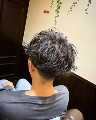 ショート パーマ メンズ ひらお あおとのヘアスタイル