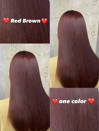 セミロング カラー anon Loemのヘアスタイル