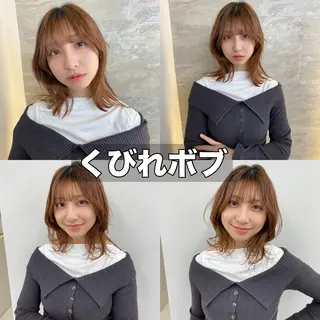 ミディアム 小顔カット🫧 縮毛矯正✨/礼二郎のヘアスタイル