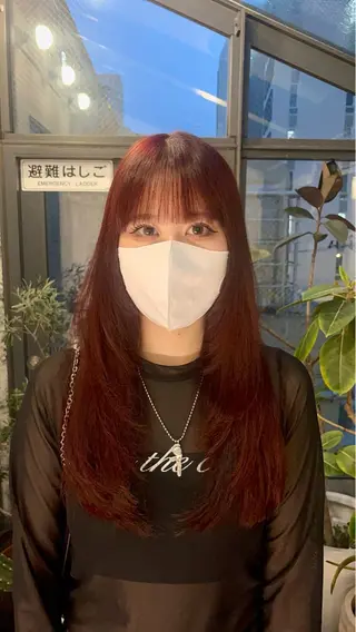 ロング カラー 髪質改善/ウルフ ダブルカラー/ショウのヘアスタイル