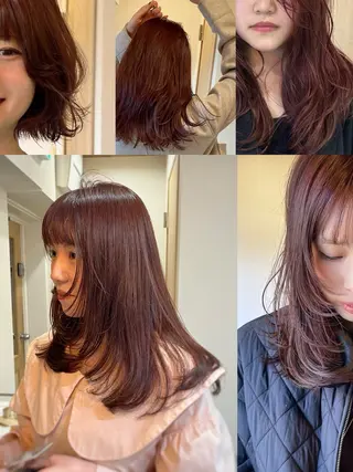 ロング カラー 下石怜子/レイヤー/ 透明感カラーのヘアスタイル