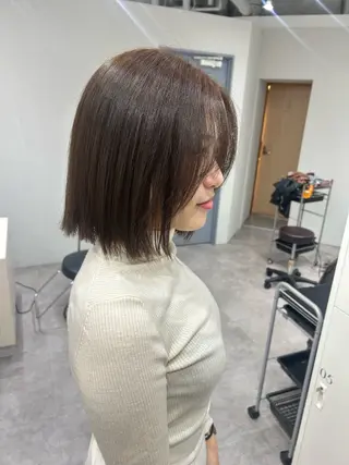 ミディアム カラー ヘアアレンジ ボブ /ニュアンス/ satomi🧸💖のヘアスタイル