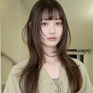 ロング カラー 縮毛矯正/レイヤー /kirara🌼のヘアスタイル