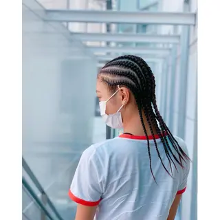 ロング カラー パーマ ヘアアレンジ メンズ キッズ BRAIDS💎愛子 大人ハイライト💎のヘアスタイル