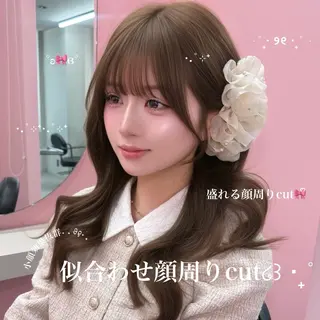 ロング カラー ゆいな/天神美容室 /透明感カラー🎀のヘアスタイル